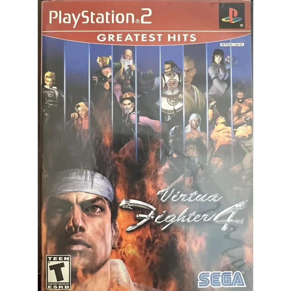 Virtua Fighter 4 Greatest Hits (Sony PlayStation 2, 2002) With Manuel And Case